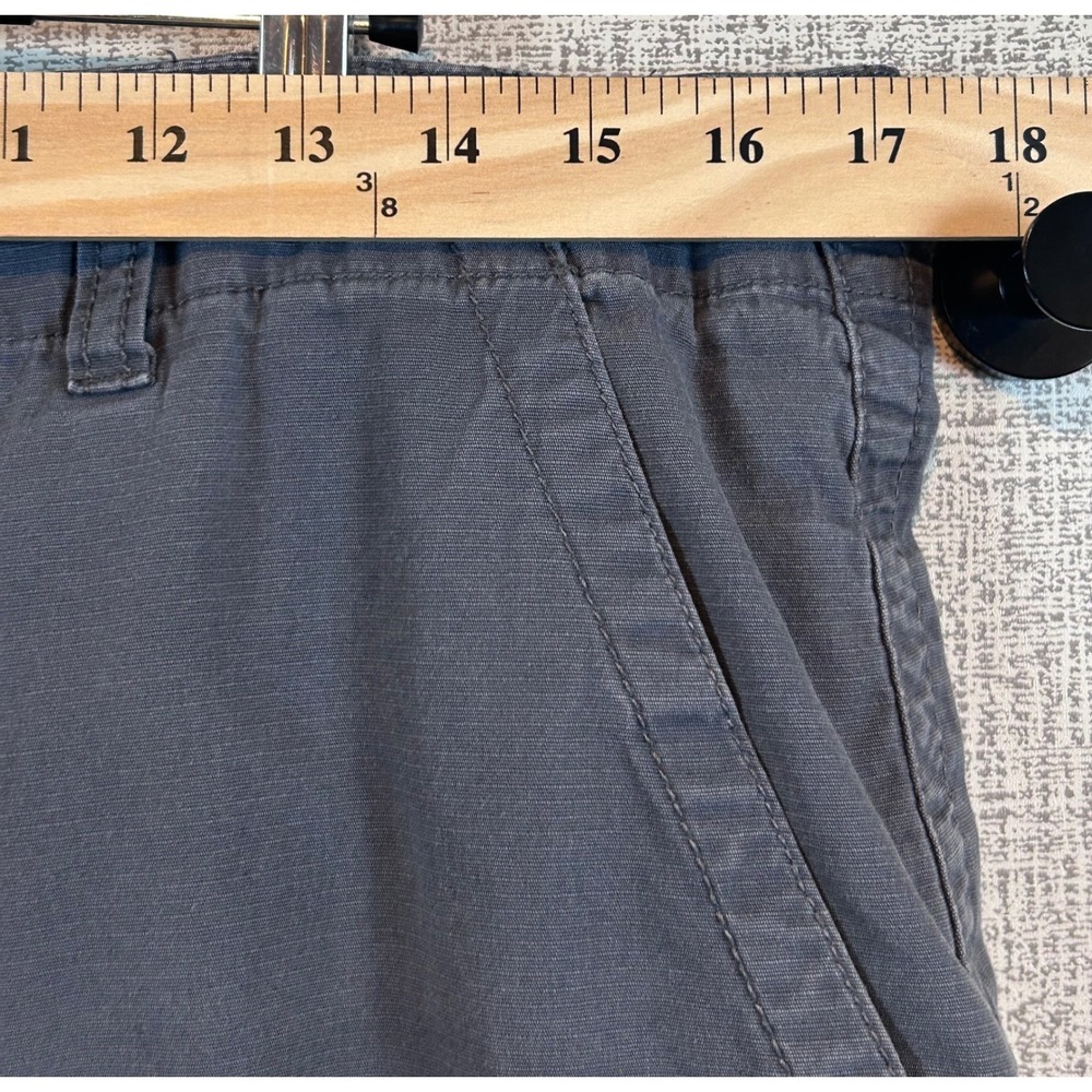 London Fog Mens Gray‎ Cargo Shorts Size 34 Casual Outdoor Cotton Blend 6-Pocket - Picture 4 of 5